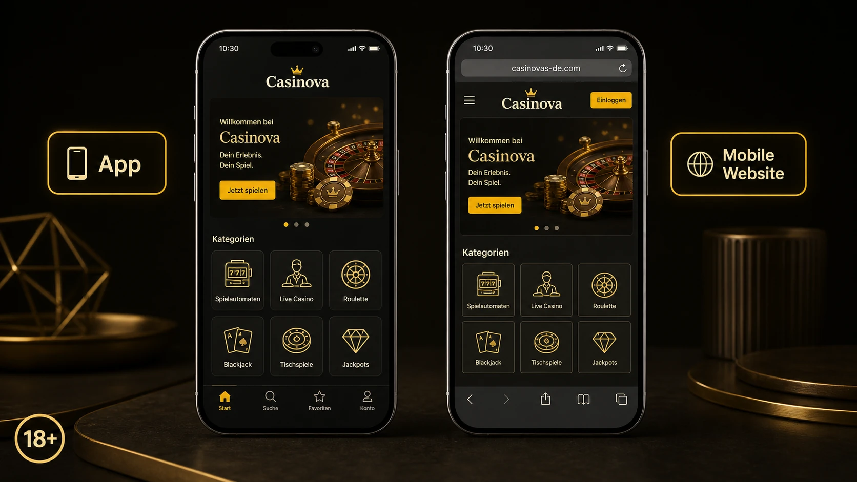 Gibt es eine Casinova App?